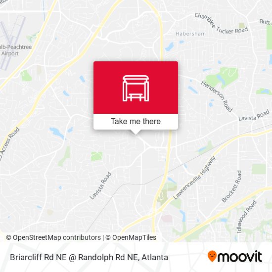 Mapa de Briarcliff Rd NE @ Randolph Rd NE