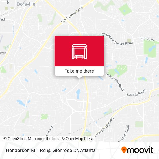 Henderson Mill Rd @ Glenrose Dr map