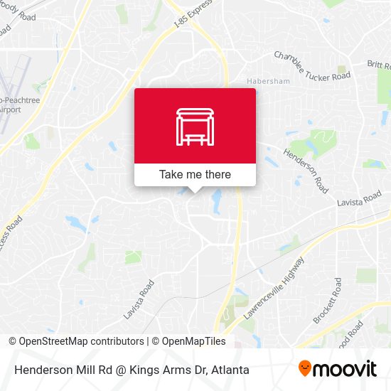 Mapa de Henderson Mill Rd @ Kings Arms Dr