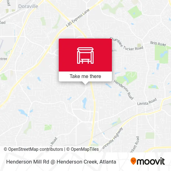 Henderson Mill Rd @ Henderson Creek map