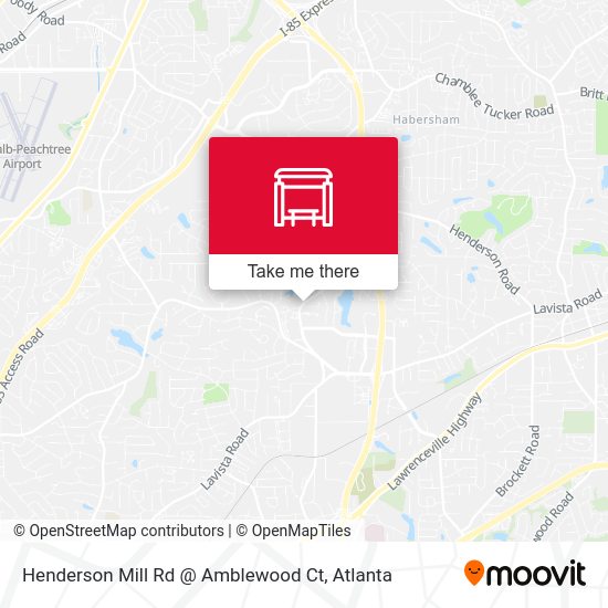 Mapa de Henderson Mill Rd @ Amblewood Ct