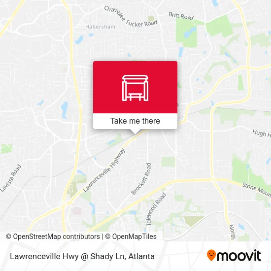 Lawrenceville Hwy @ Shady Ln map