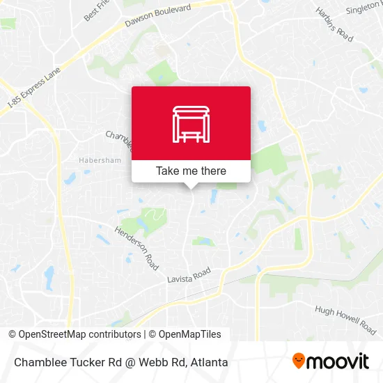 Chamblee Tucker Rd @ Webb Rd map