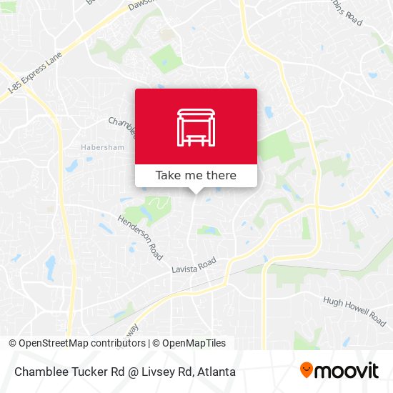 Mapa de Chamblee Tucker Rd @ Livsey Rd