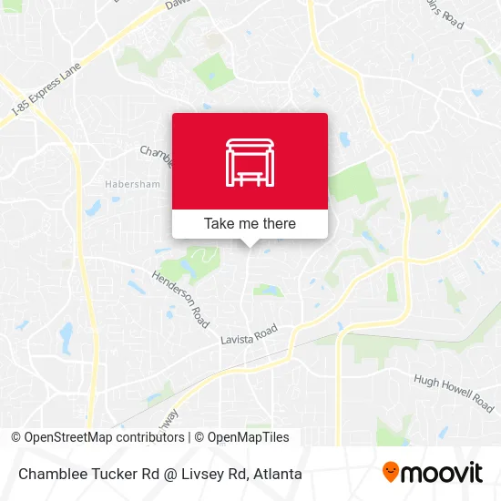 Chamblee Tucker Rd @ Livsey Rd map