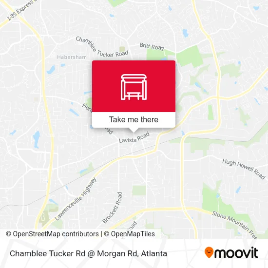 Chamblee Tucker Rd @ Morgan Rd map
