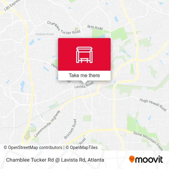 Chamblee Tucker Rd @ Lavista Rd map