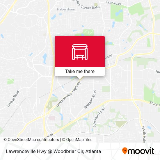 Mapa de Lawrenceville Hwy @ Woodbriar Cir