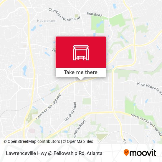 Mapa de Lawrenceville Hwy @ Fellowship Rd
