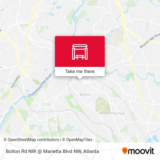 Bolton Rd NW @ Marietta Blvd NW map
