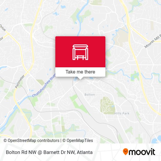 Mapa de Bolton Rd NW @ Barnett Dr NW