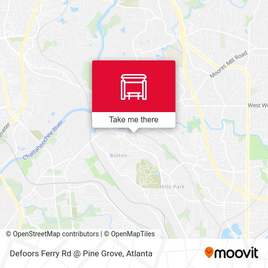 Defoors Ferry Rd @ Pine Grove map