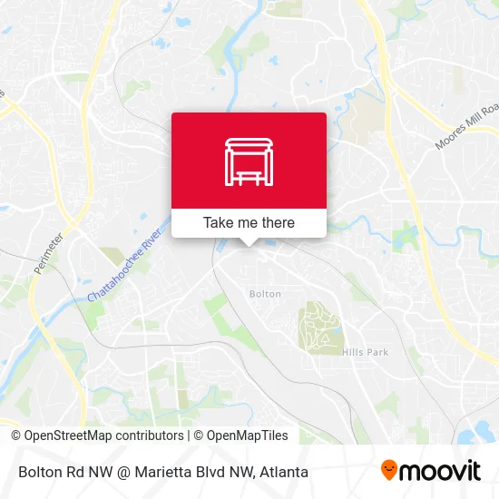 Bolton Rd NW @ Marietta Blvd NW map