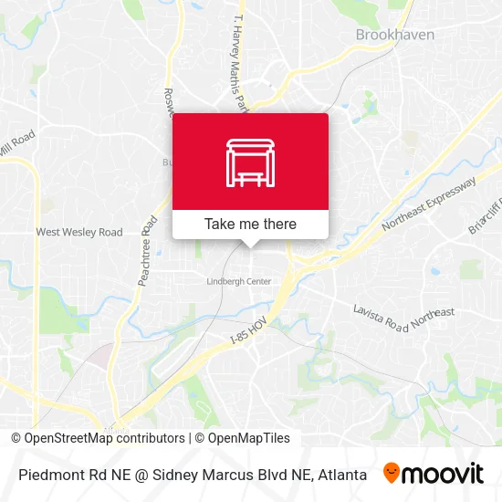 Piedmont Rd NE @ Sidney Marcus Blvd NE map