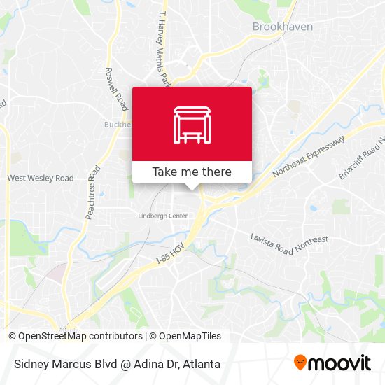 Mapa de Sidney Marcus Blvd @ Adina Dr