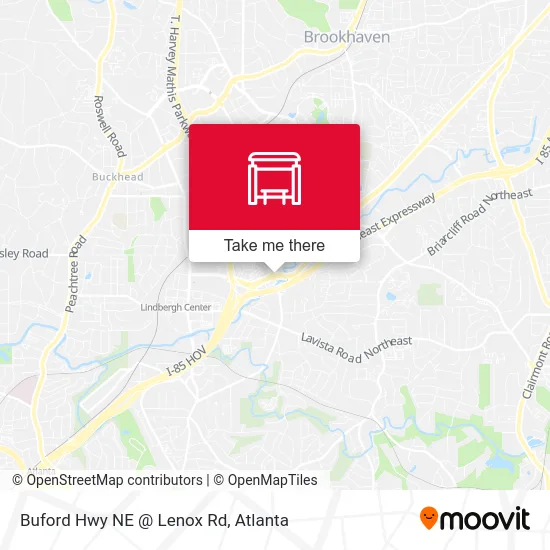 Buford Hwy NE @ Lenox Rd map