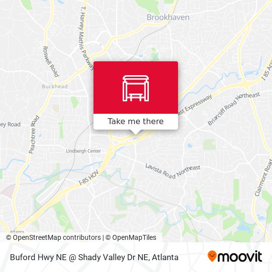 Buford Hwy NE @ Shady Valley Dr NE map