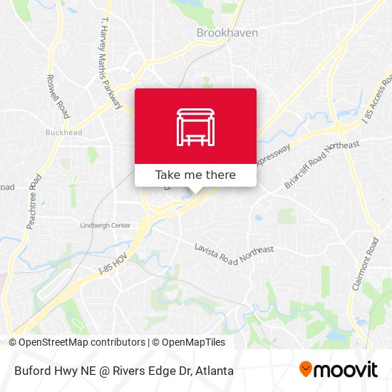 Buford Hwy NE @ Rivers Edge Dr map