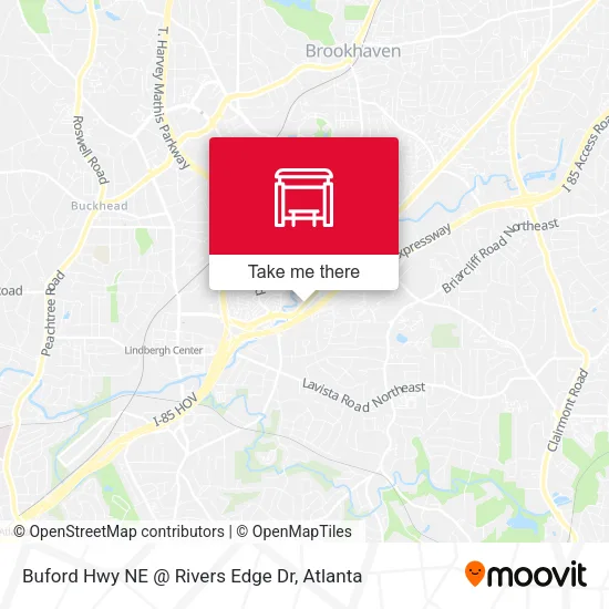 Buford Hwy NE @ Rivers Edge Dr map