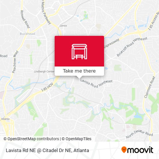 Lavista Rd NE @ Citadel Dr NE map