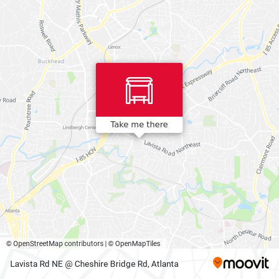 Mapa de Lavista Rd NE @ Cheshire Bridge Rd