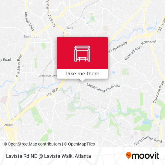 Mapa de Lavista Rd NE @ Lavista Walk