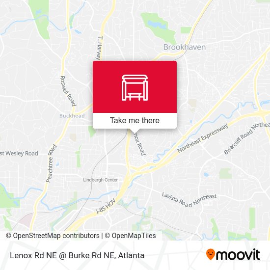 Mapa de Lenox Rd NE @ Burke Rd NE