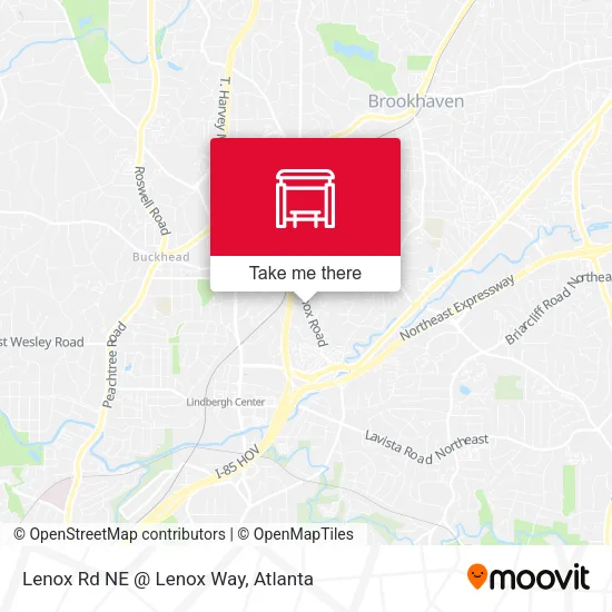 Lenox Rd NE @ Lenox Way map