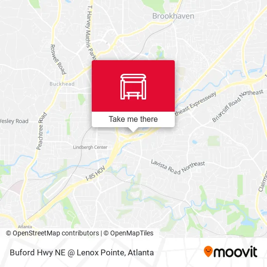 Buford Hwy NE @ Lenox Pointe map