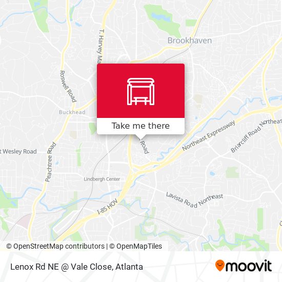 Lenox Rd NE @ Vale Close map