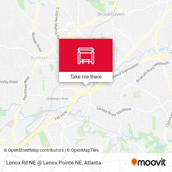 Lenox Rd NE @ Lenox Pointe NE map