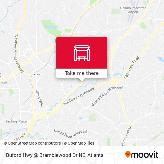 Buford Hwy @ Bramblewood Dr NE map