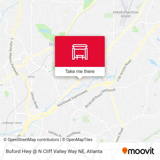Buford Hwy @ N Cliff Valley Way NE map