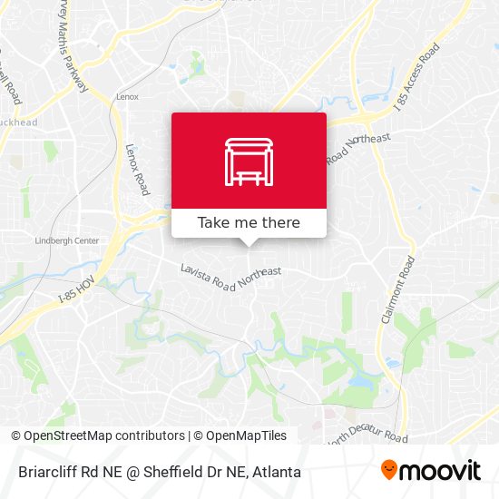 Briarcliff Rd NE @ Sheffield Dr NE map