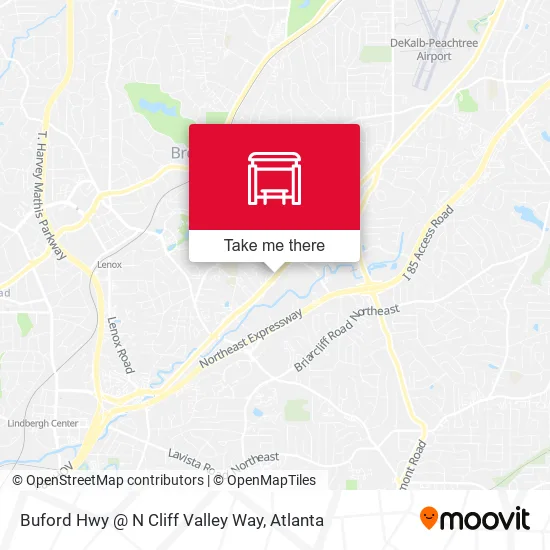 Buford Hwy @ N Cliff Valley Way map
