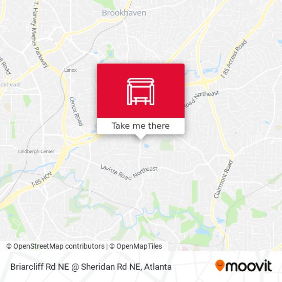 Briarcliff Rd NE @ Sheridan Rd NE map