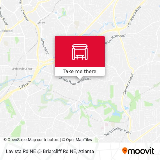 Lavista Rd NE @ Briarcliff Rd NE map
