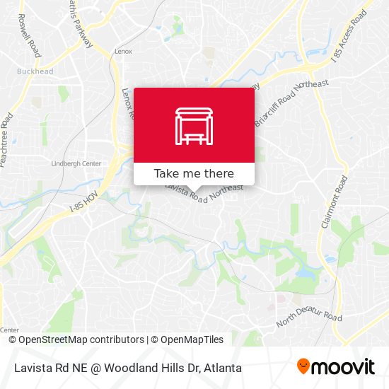 Mapa de Lavista Rd NE @ Woodland Hills Dr