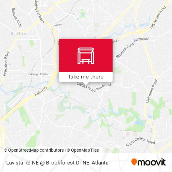 Lavista Rd NE @ Brookforest Dr NE map