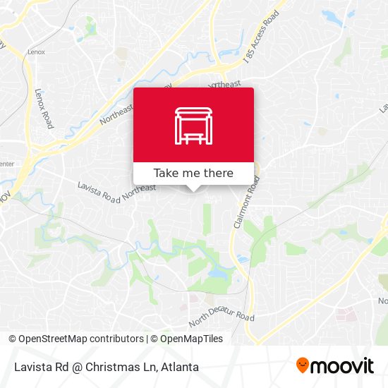 Lavista Rd @ Christmas Ln map