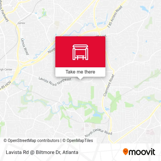 Lavista Rd @ Biltmore Dr map