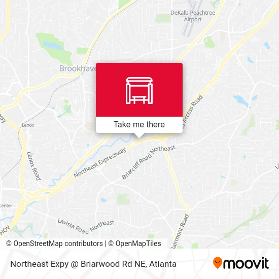 Mapa de Northeast Expy @ Briarwood Rd NE