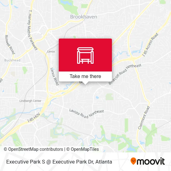 Mapa de Executive Park S @ Executive Park Dr