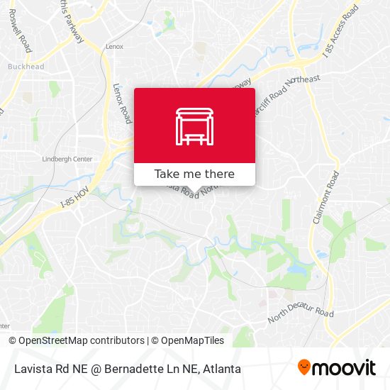 Mapa de Lavista Rd NE @ Bernadette Ln NE