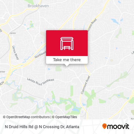 Mapa de N Druid Hills Rd @ N Crossing Dr