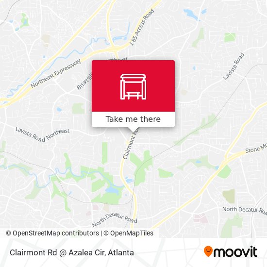 Clairmont Rd @ Azalea Cir map