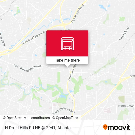 N Druid Hills Rd NE @ 2941 map