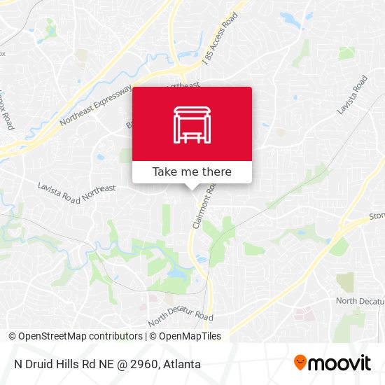 N Druid Hills Rd NE @ 2960 map