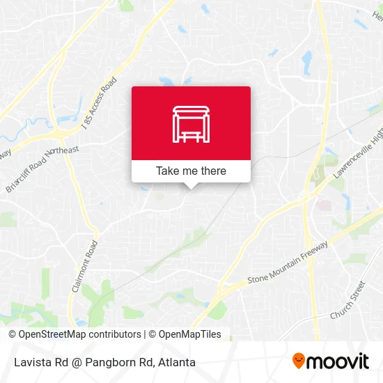 Lavista Rd @ Pangborn Rd map