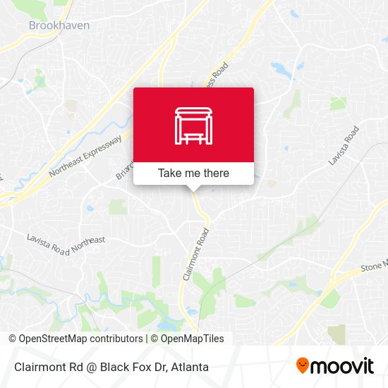Clairmont Rd @ Black Fox Dr map